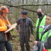 Echange entre le sénateur, l'ancien garde forestier, les forestiers Jund-Aubert et la directrice des COFOR Grand Est, Delphine Nicolas